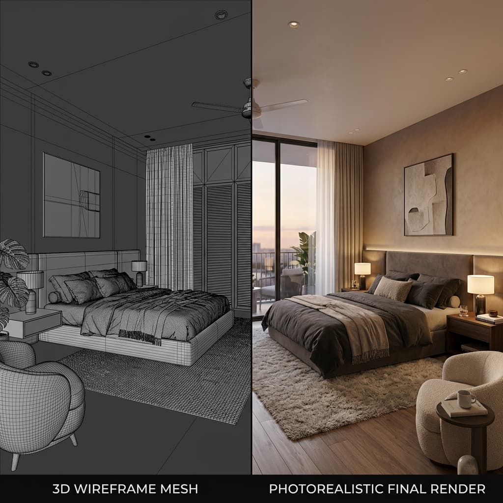 Dalla Wireframe alla Realtà - Render 3D
